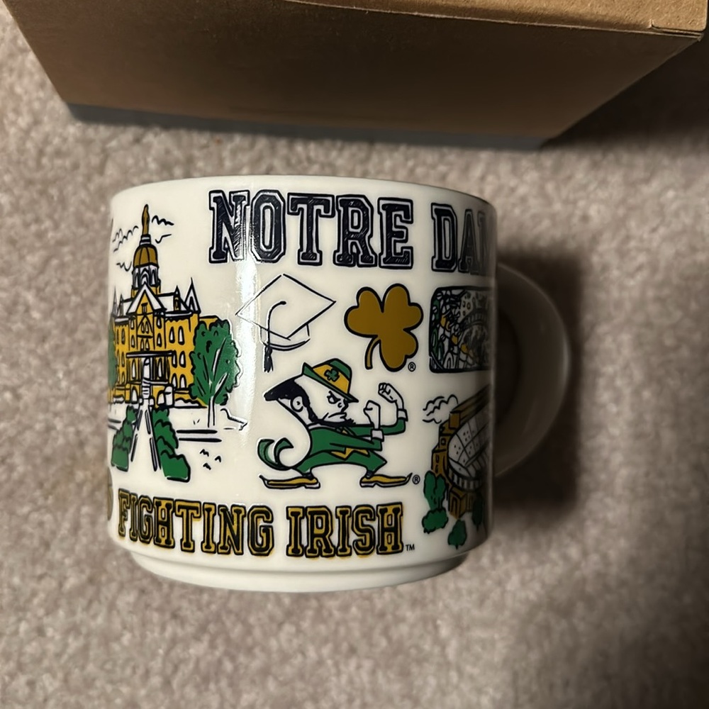 Starbucks Notre Dame Campus mug.  Brand new unused in box with SKU - Picture 2 of 9